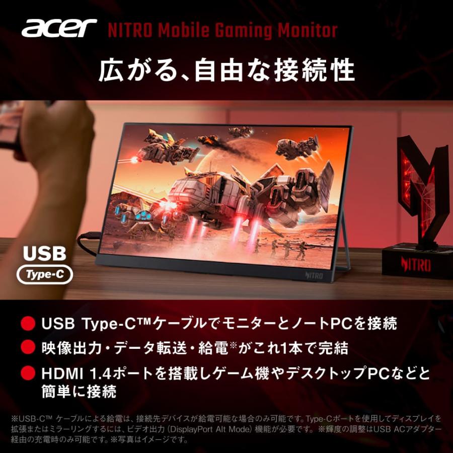 acer（エイサー） Acer Nitro モバイル ゲーミングモニター 16インチ
