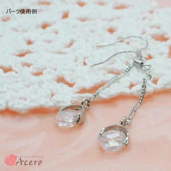 ピアスフック　チェーン付き　アイスピックピンチケール付き　シルバーカラー　1セット（2個）　KK-I618-26P-RS |  | 02