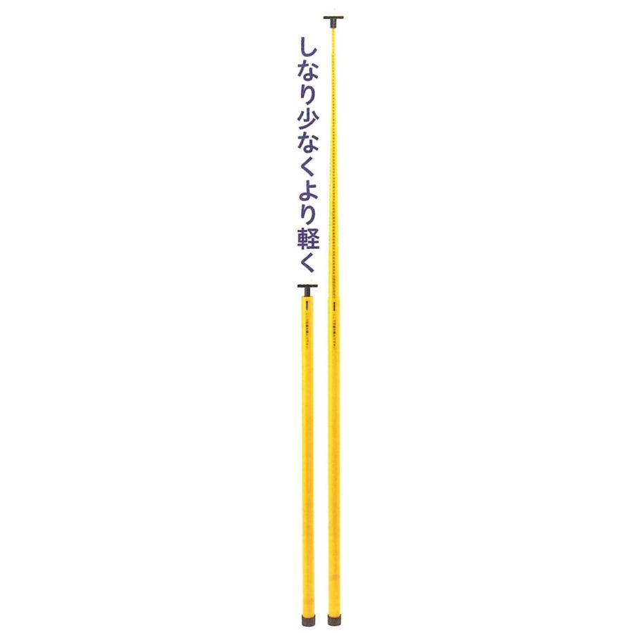 SK逆目盛検測桿 軽量タイプ AT-12（12m12段継） 重さ1.5kg 収納サイズ 
