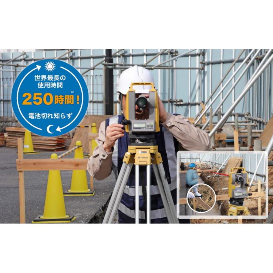 測量機器 計測機器 TOPCON トプコン DT-305LF デジタルセオドライト レーザーポインター搭載 測量機 トランシット 角度測定 三脚付き｜acetech｜02