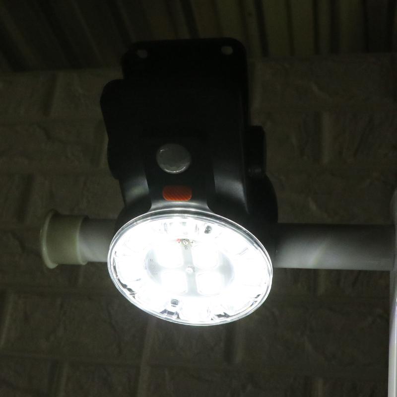 HIRO クリップ式ソーラーセンサーライト HDL-6410 LED 防災