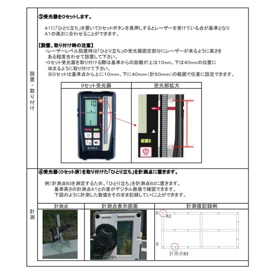 NSP 天端検査治具 ひとり立ち 8211262 基礎天端の水平確認 住宅