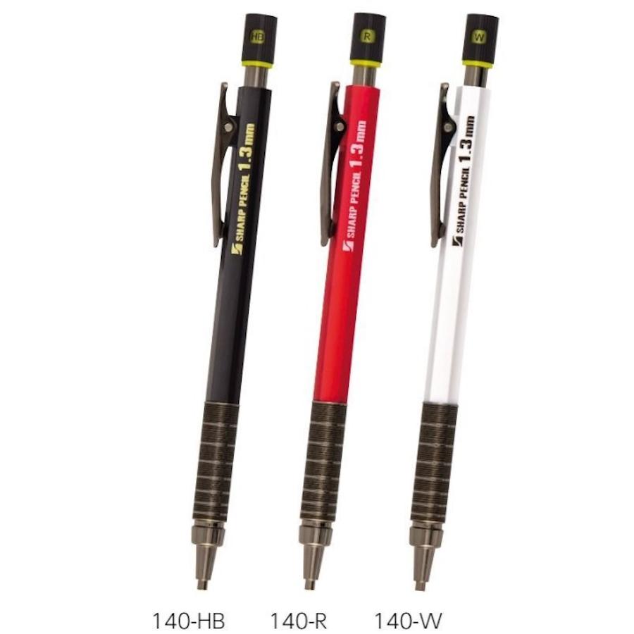 工事用シャープペン10本と替芯18本のセット販売赤2.00mm