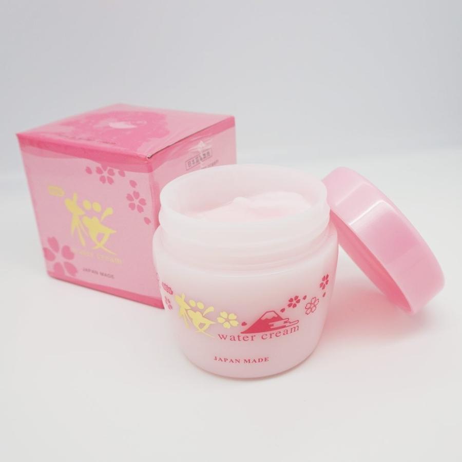 桜ウォータークリーム SAKURA Water Cream 100g　EGF Q10入り　化粧下地 スキンケア 美容クリーム 出水霜 ウォータークリーム｜acherrytree｜03