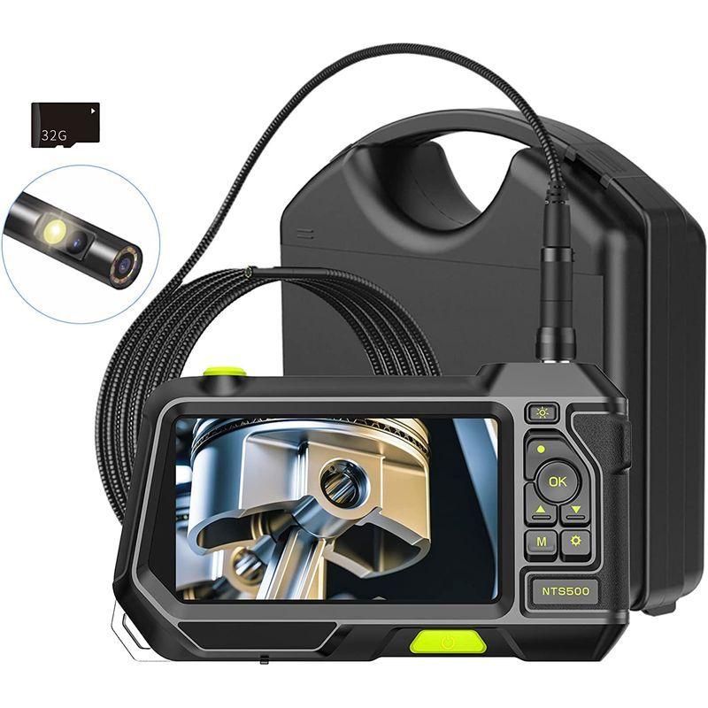 HEBIKAMERA ファイバースコープ デュアルレンズ 内視鏡 HDデジタル 直径5.5MM 長さ3M 5インチIPSスクリーン 工業内視 防犯カメラ 