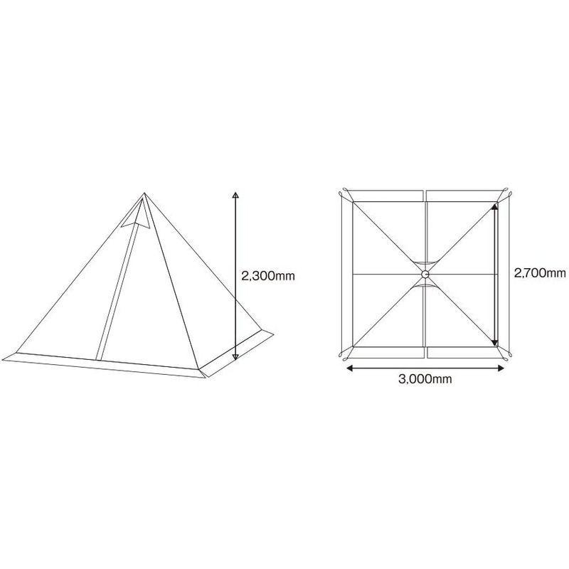 テンマクデザイン ヤリ 3×3 ヤリ 3×3