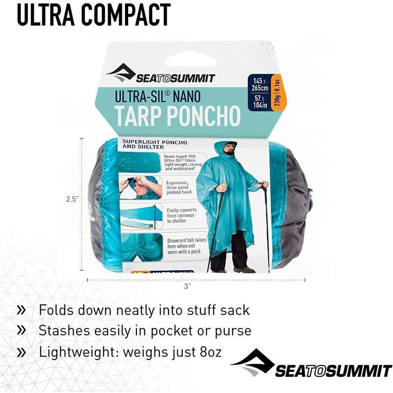 キャラバン(Caravan) SEA TO SUMMIT（シートゥサミット） ウルトラSIL ナノタープポンチョ 1700431 553 ラ Caravan SEA TO SUMMIT シートゥサミット ウルトラSIL ナノタープポンチョ