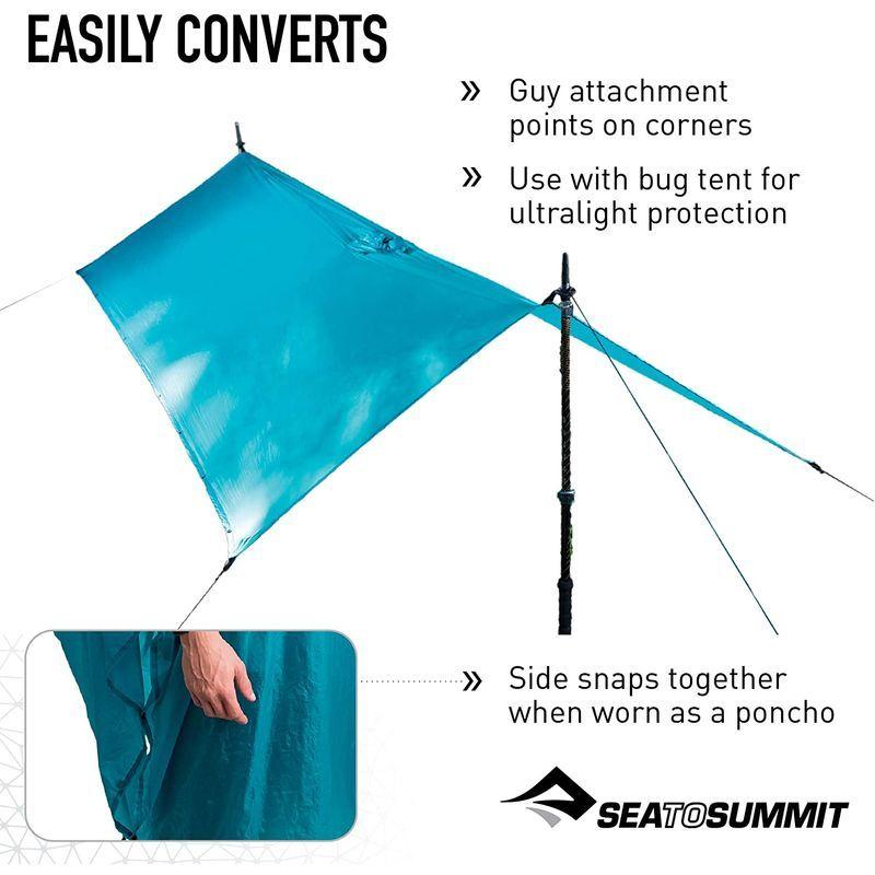 キャラバン(Caravan) SEA TO SUMMIT（シートゥサミット） ウルトラSIL ナノタープポンチョ 1700431 553 ラ Caravan SEA TO SUMMIT シートゥサミット ウルトラSIL ナノタープポンチョ