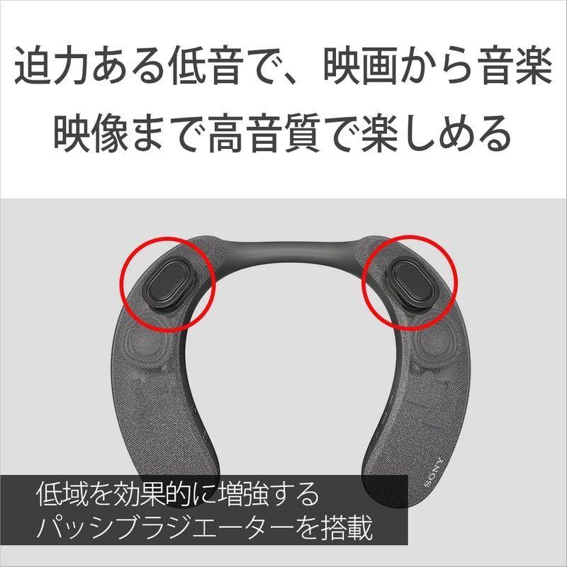 ソニー ワイヤレスネックバンドスピーカー SRS-NS7 : 360 Reality Audio対応/ハンズフリー通話/IPX4防滴/ロング スピーカー O1939909853(17029円)