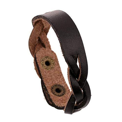 レトロ 織りブレスレット レザーブレスレット レザー バングル 本革 カウハイドレザー 革製 メンズ レディース 誕生日 記念日 にも