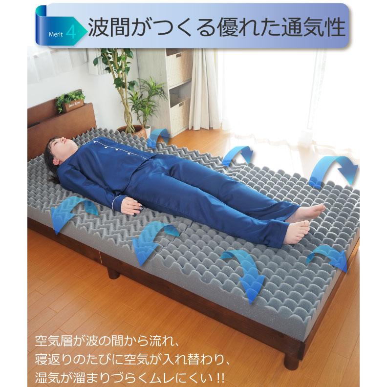 アキレス（achilles） マットレス 三つ折り 高反発マットレス