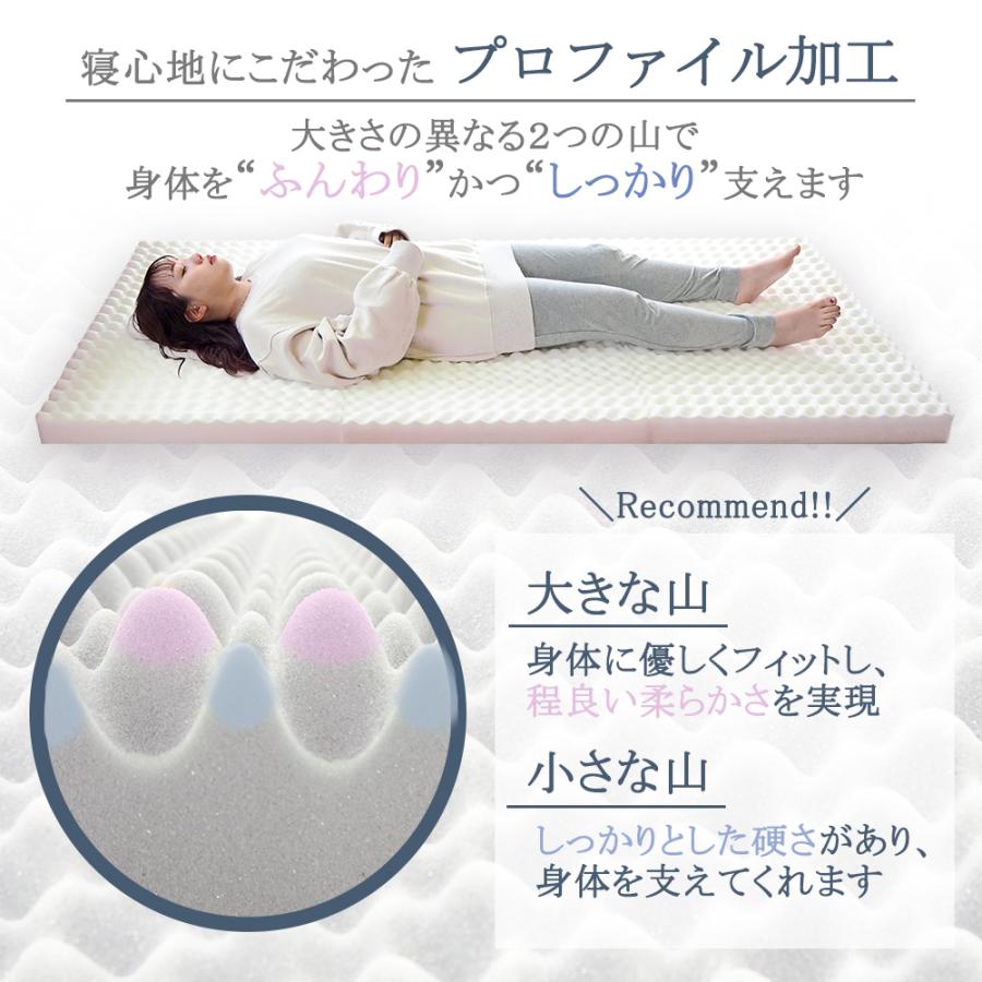 アキレス（achilles） マットレス 三つ折り 高反発マットレス