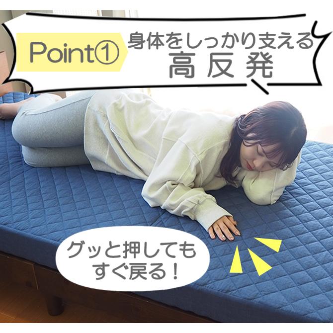 マットレス 折りたたみマットレス 高反発マットレス セミダブル 敷布団