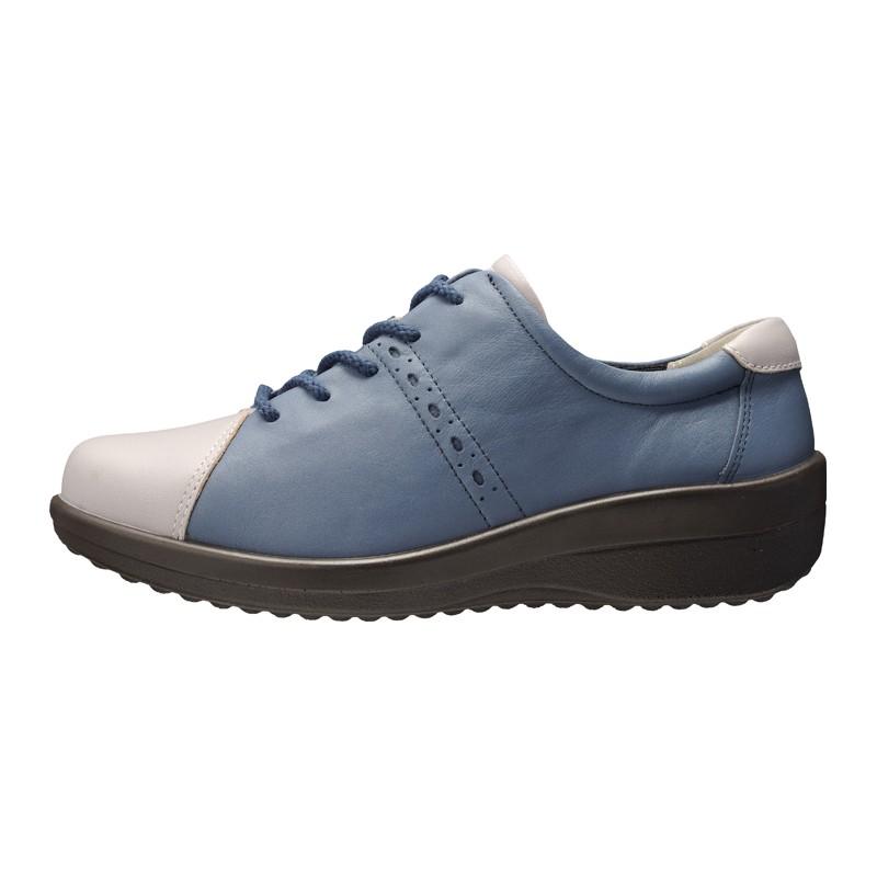 レディース ウォーキングシューズ 幅広 靴 トラベルシューズ 履き心地の良い靴 アキレス ソルボ C 035 ライトグレー ダークブルー Asc0350 アキレスショップ 通販 Paypayモール