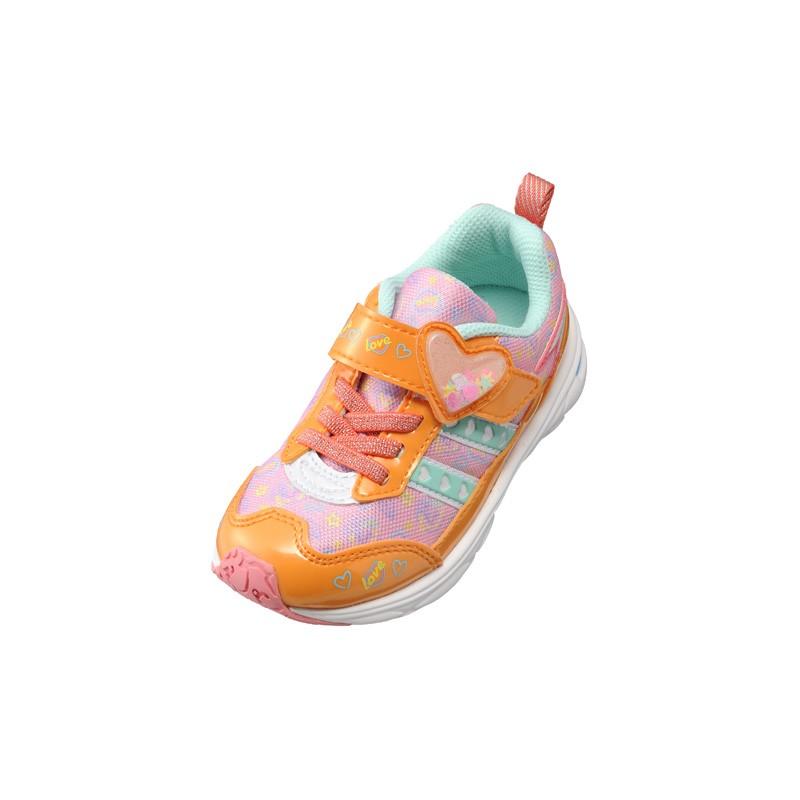 スニーカー女の子 靴 子供靴 運動靴 キッズ 瞬足 Lc 643 オレンジ gensen アキレスショップ 通販 Paypayモール