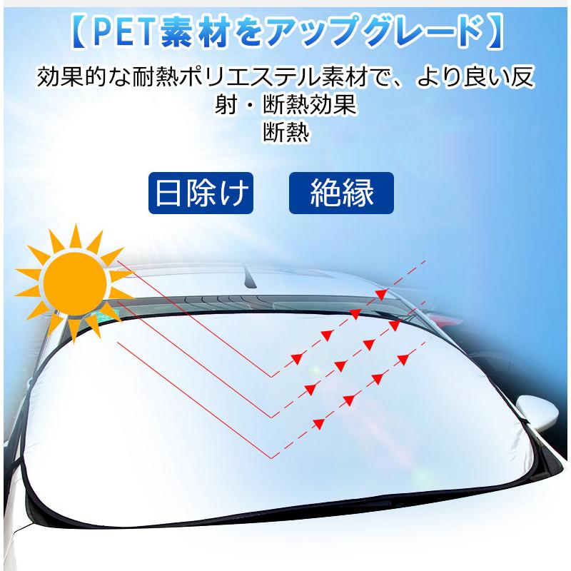 車用サンシェード 車フロントカバー 日除けシェード 紫外線 日差しカット 高い断熱効果 消臭抗菌加工 折り畳み式 収納簡単 二種のサイズ 裁断可能 各車種対応 F Car 3060m Haiirasshaishop 通販 Yahoo ショッピング