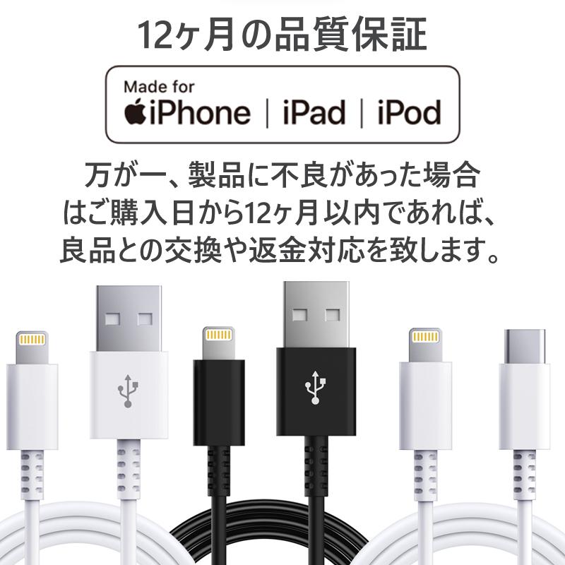 iPhone 充電ケーブル iPhoneケーブル PD対応 MFi認証品 充電ケーブル