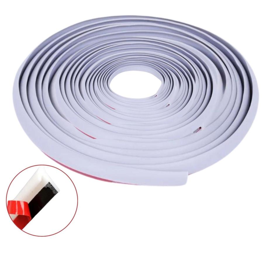 geneX 【ホワイト】 エアロ モール T字型 汎用 隙間 埋め 両面テープ  