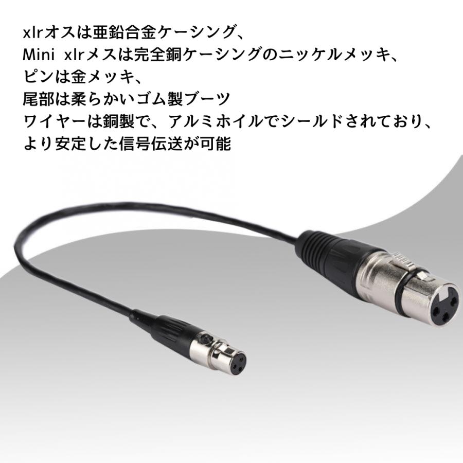 geneX オーディオケーブル ミニXLR 3ピンメス-亜鉛合金 geneX オーディオケーブル ミニXLR 3ピンメス-亜鉛合金