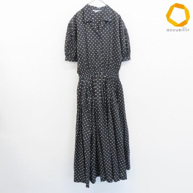 インゲボルグ INGEBORG ワンピース ロング 半袖 ドット レディース [x1000052] | 