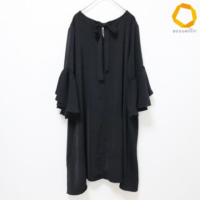 アズノウアズ ドゥバズ AS KNOW AS de base ワンピース 袖 フリル バック リボン Vネック 半袖 大きいサイズ レディース [a1018131] |  | 04