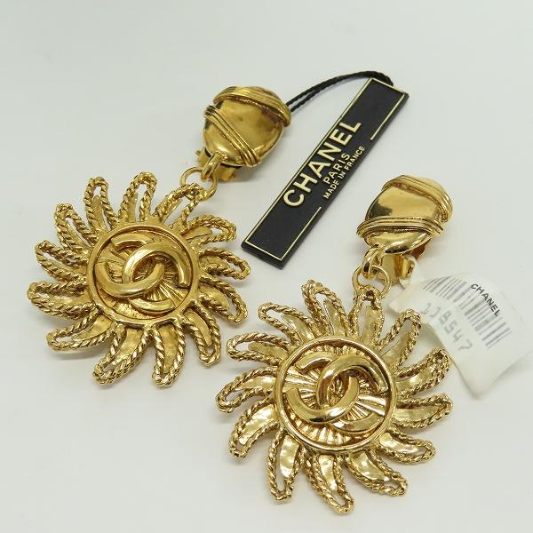 シャネル CHANEL ヴィンテージ 太陽モチーフ ココマーク イヤリング 94A ゴールド z930207 |  | 01