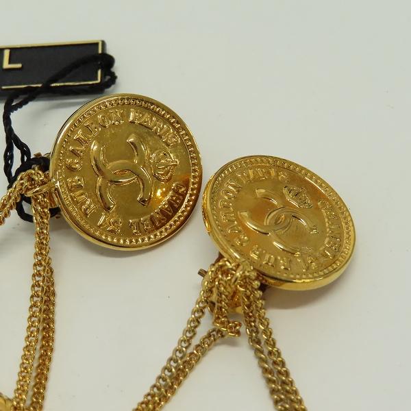 シャネル CHANEL ヴィンテージ イヤリング  スイング マトラッセ 93P ゴールド z930209 |  | 02