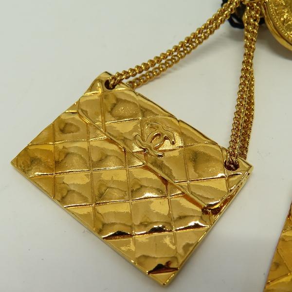 シャネル CHANEL ヴィンテージ イヤリング  スイング マトラッセ 93P ゴールド z930209 |  | 03