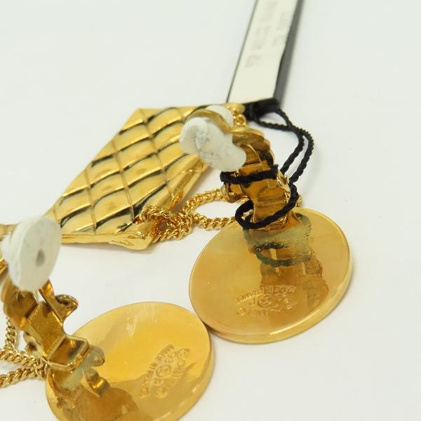 シャネル CHANEL ヴィンテージ イヤリング  スイング マトラッセ 93P ゴールド z930209 |  | 06