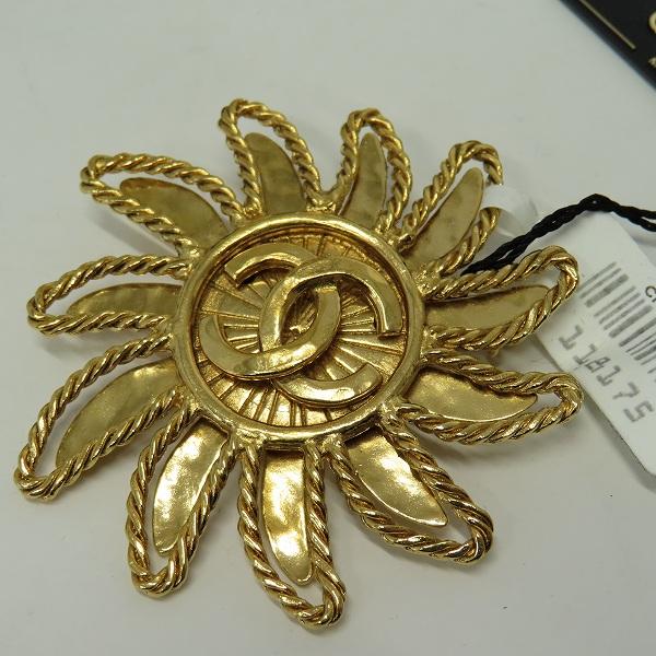 シャネル CHANEL ヴィンテージ ブローチ 94A 太陽モチーフ ココマーク z930213 |  | 01