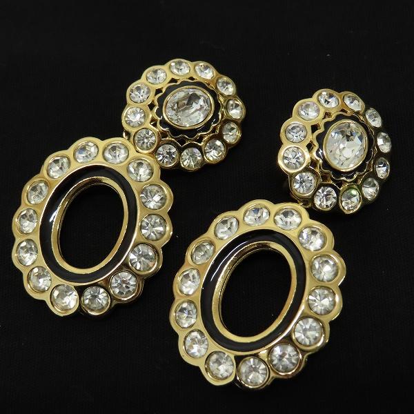 クリスチャンディオール ChristianDior ヴィンテージ ビジュー ストーン イヤリング z930222 | 