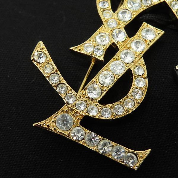 イヴ・サンローラン YVES SAINT LAURENT ヴィンテージ カサンドラ ブローチ ロゴ z930225 |  | 03