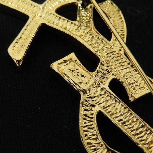 イヴ・サンローラン YVES SAINT LAURENT ヴィンテージ カサンドラ ブローチ ロゴ z930225 |  | 05