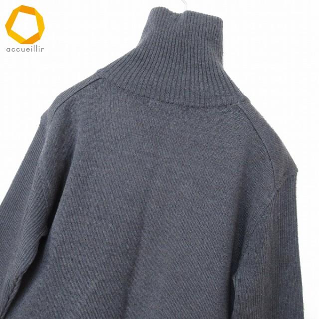 Burberry Black Label グレー ジップアップセーター サイズ2 バーバリーブラックレーベル BURBERRY BLACK LABEL ジップアップニット