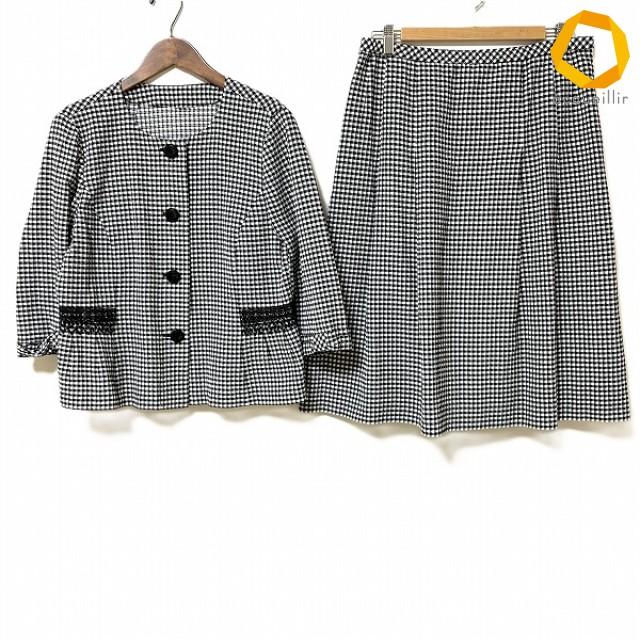 snc レリアン Leilian セットアップ 13+ 黒 白 ギンガムチェック