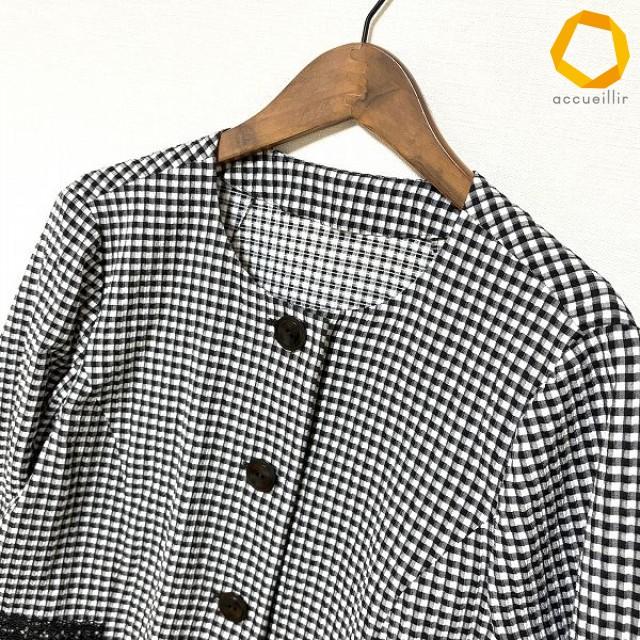 snc レリアン Leilian セットアップ 13+ 黒 白 ギンガムチェック