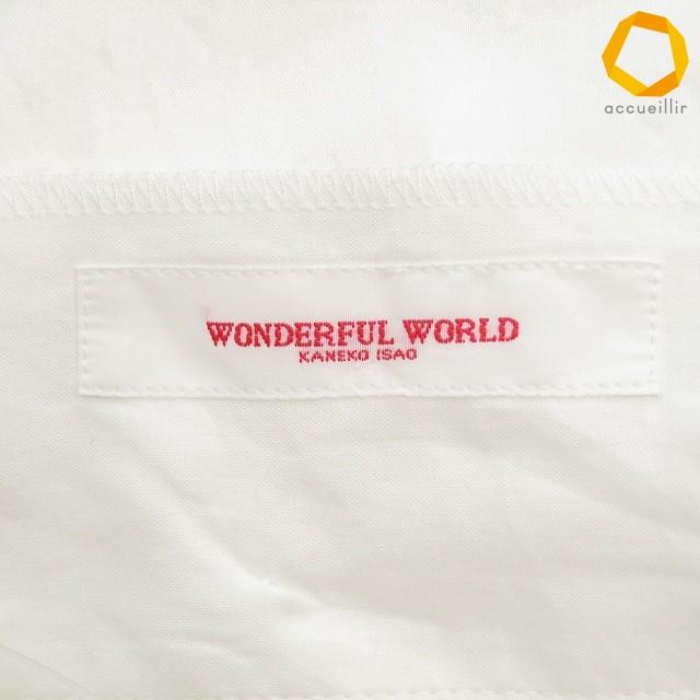 #skc ワンダフルワールド WONDERFUL WORLD KANEKO ISAO シャツ ブラウス 白 半袖 ピコフリル バックボタン レディース [1007998] |  | 04