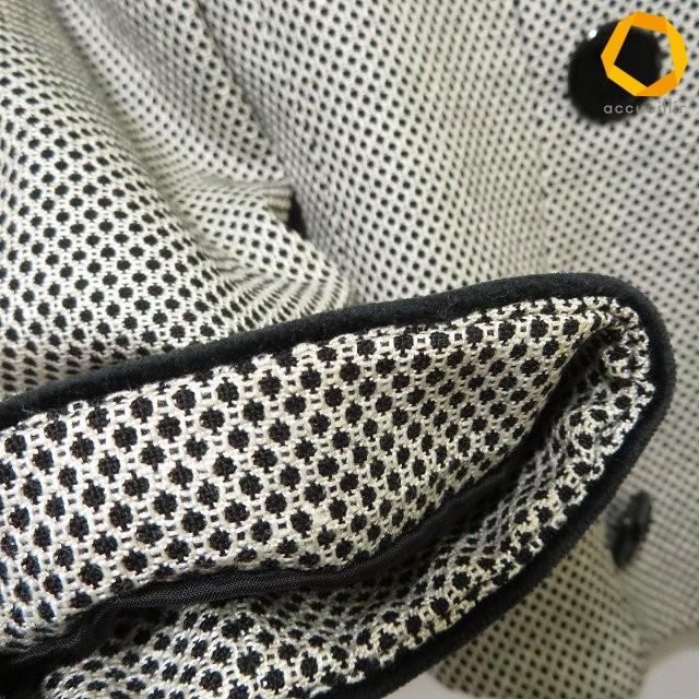 wnc ピエールカルダン pierrecardin ジャケット 9 白系 黒 ダブル