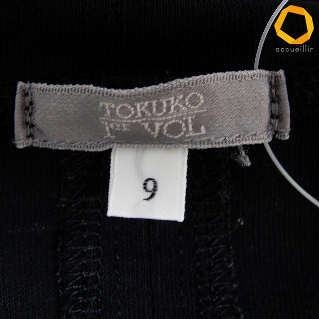 anc トクコ TOKUKO1erVOL カットソー 9 黒 マルチ ハイネック プリント