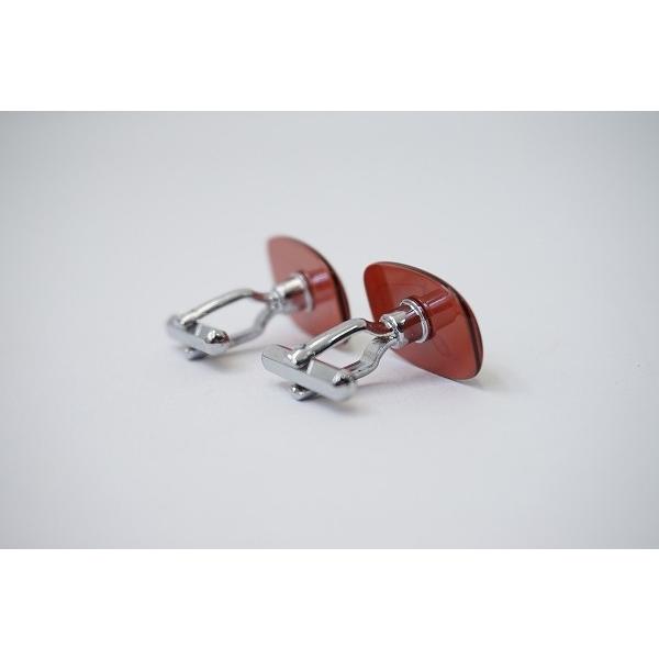 anza 六方堆朱 セット カフス タイピン タイバー 赤系 黒 メンズ