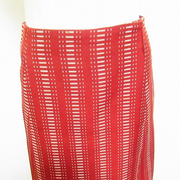 apc ルイヴィトン LOUISVUITTON スカート 34 赤 総柄 レディース  