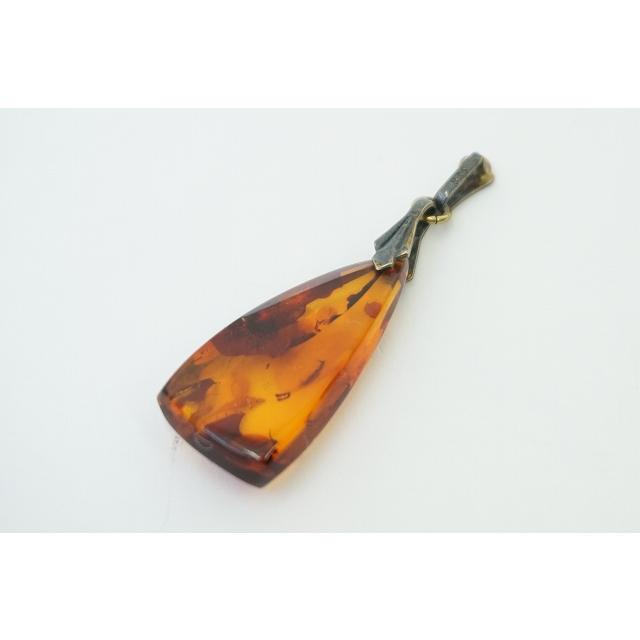 #anza ペンダントトップ チャーム 琥珀 アンバー 茶系 レディース [333860] |  | 02