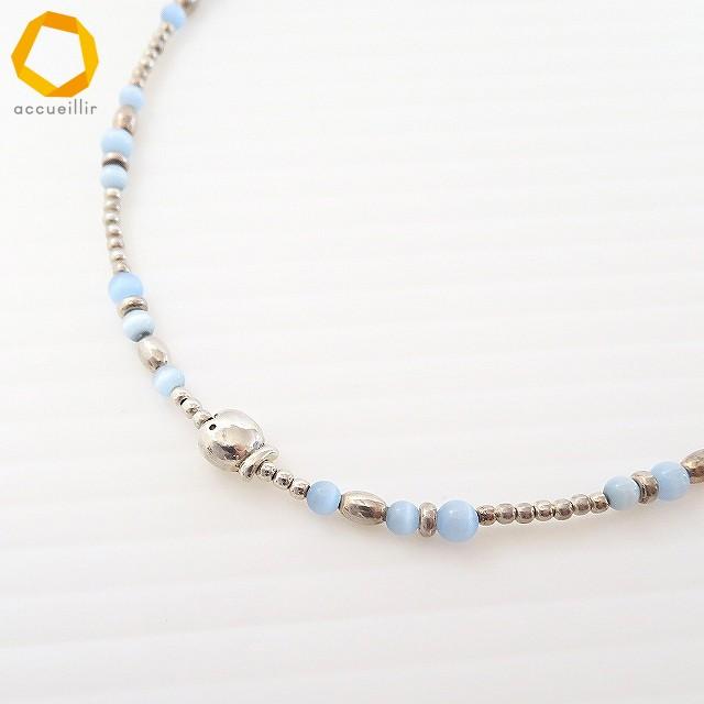 anza クリオブルー Clio Blue ネックレス 魚 フィッシュ ビーズ