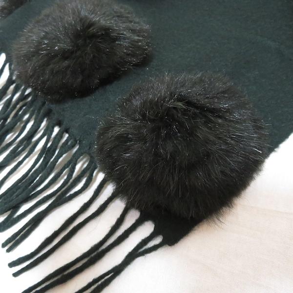 FENDI #wnzm フェンディ マフラー 深緑 黒 ヴィンテージ FENDI #wnzm フェンディ マフラー 深緑 黒 ヴィンテージ