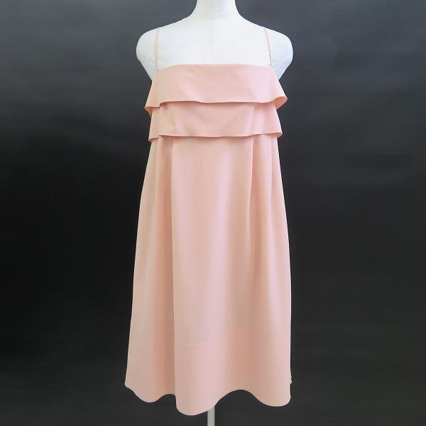 ファッション Snc フォクシーニューヨーク Foxeynewyork ワンピース ドレス 40 ピンク系 キャミワンピ フリル ジップアップ 美品 レディース ワンピース Medicalvisaperu Com