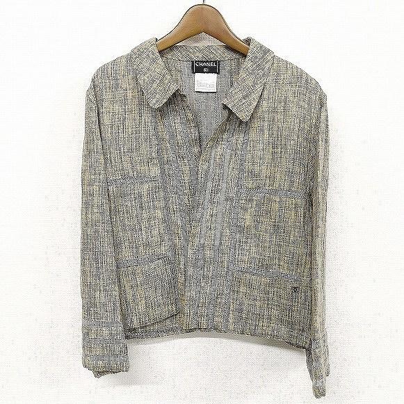 CHANEL（シャネル） #spc ジャケット 40 ベージュ 99P 麻混 レディース 