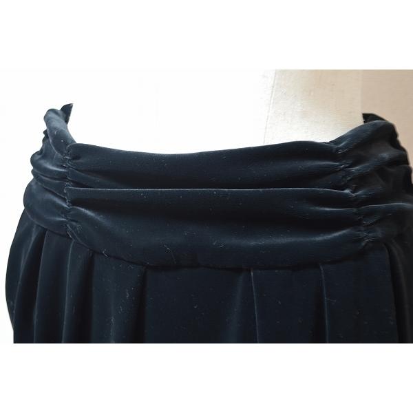anc SALE トゥービーシック TO BE CHIC スカート 40 黒 ベロア  