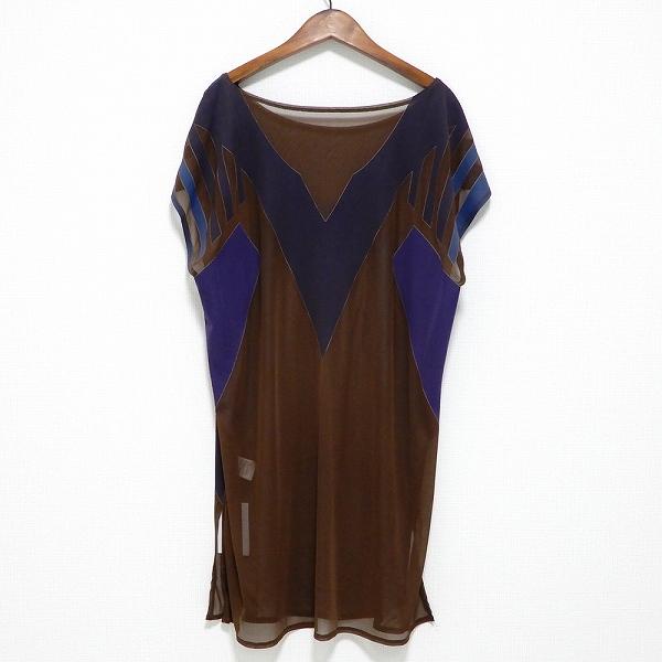 ssc イッセイミヤケ ISSEYMIYAKE チュニック シースルー ノースリーブ 