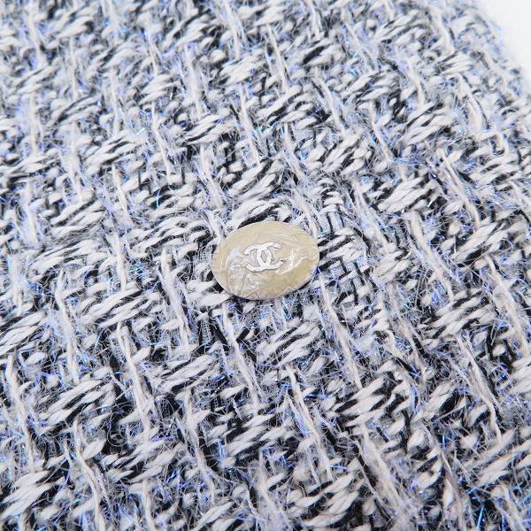 wpc シャネル CHANEL ジャケット 38 ココマーク シルク混 ジップアップ 