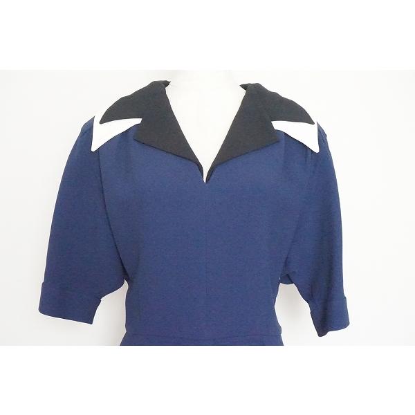 anc ミュウミュウ MIUMIU ワンピース 40 青系 イタリア製 レディース 